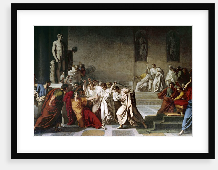 The death of Julius Caesar in the Roman Senate by Vincenzo Camuccini