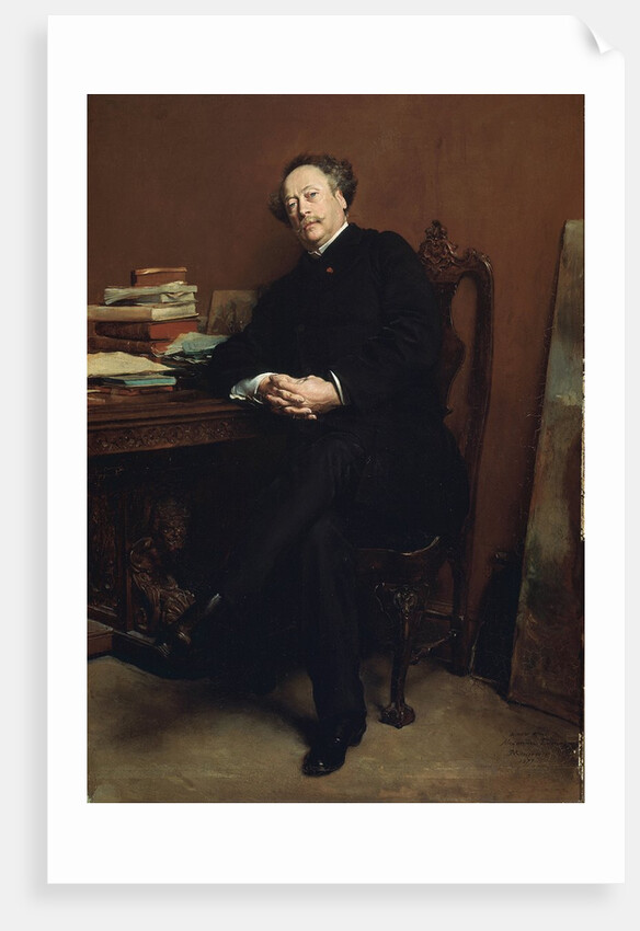 Portrait of Alexandre Dumas Fils by Jean-Louis-Ernest Meissonier