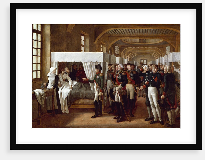 Napoleon Visiting the Infirmary of Invalides on 11th February 1808 by Alexandre Veron Bellecourt