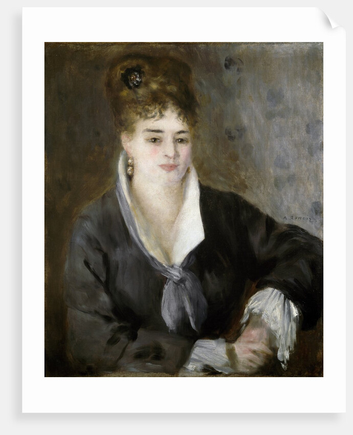 Lady in Black by Pierre Auguste Renoir