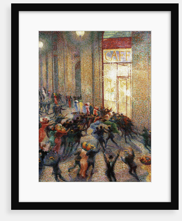 Brawl in the Galleria by Umberto Boccioni