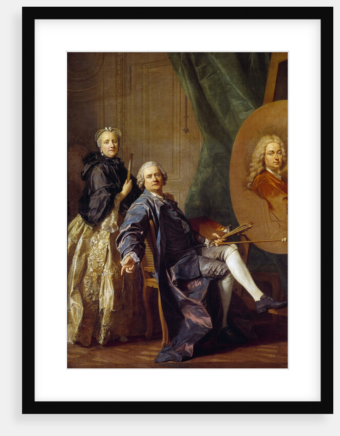Louis Michel Van Loo and his sister by Louis Michel van Loo