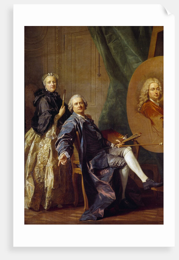 Louis Michel Van Loo and his sister by Louis Michel van Loo