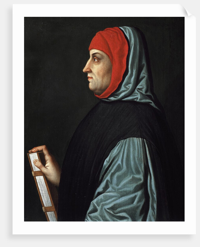 Portrait of Italian poet Petrarch by Anonymous