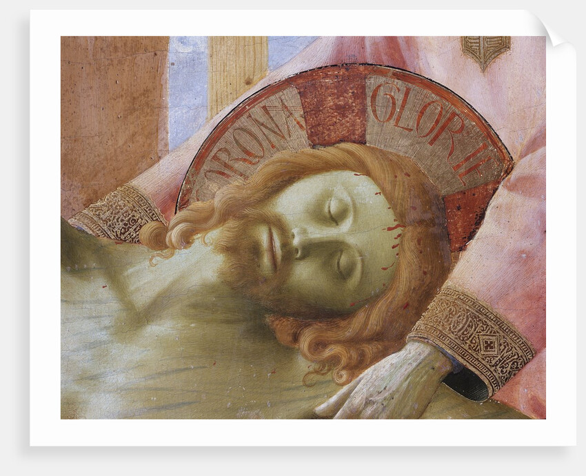 Detail of the Head of the Dead Christ by Fra Angelico