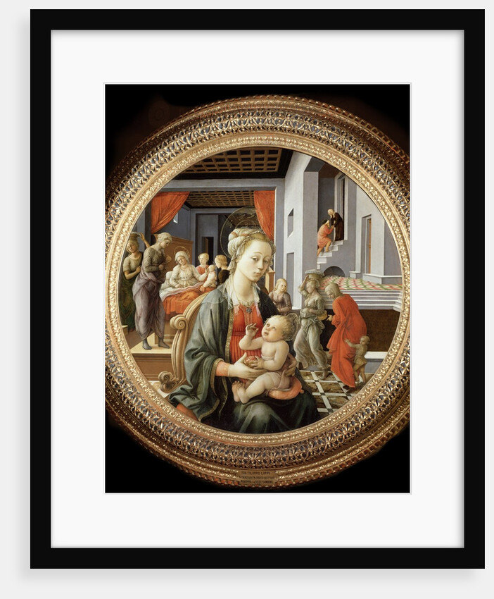 Madonna and Child with Scenes from the Life of the Virgin by Filippo Lippi