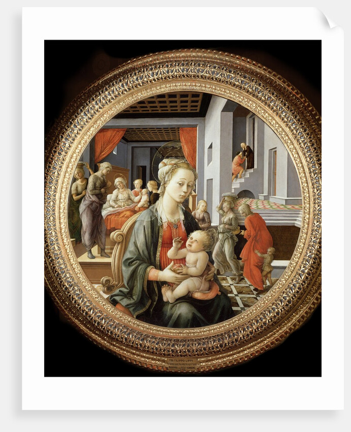 Madonna and Child with Scenes from the Life of the Virgin by Filippo Lippi