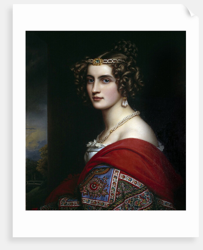 Portrait of Amalie von Schintling by Josef Karl Stieler