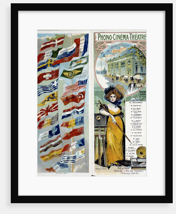 Poster advertising "Phono - cinema - theater", 1900 by Anonymous