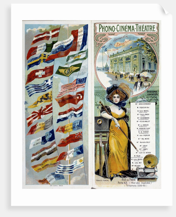 Poster advertising "Phono - cinema - theater", 1900 by Anonymous