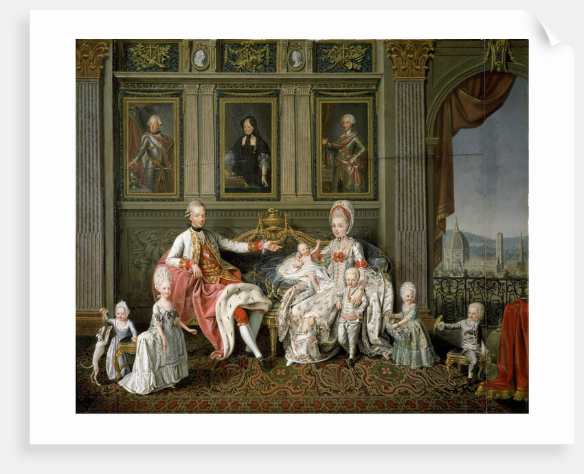 Grandduke Leopold of Tuscany and Family by Wenzel Werlin