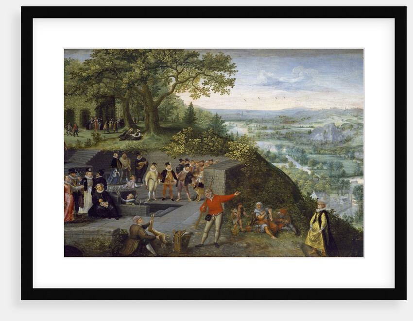 Emperor Rudolf II during a drinking cure by Lucas van Valckenbor