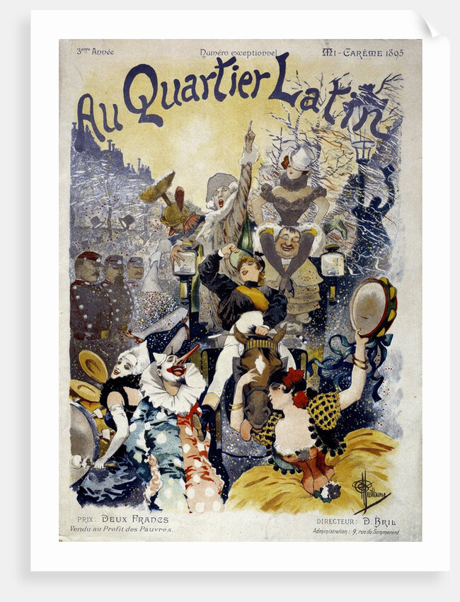 Cover of "Au quartier latin", 1895 by Anonymous