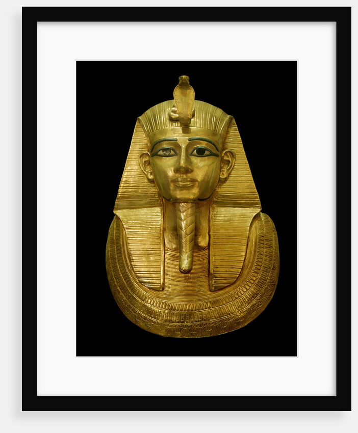 Egyptian Antiquity : gold head of pharaoh by Anonymous