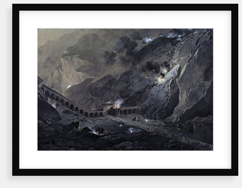 First Italian Campaign: Passage of the French artillery by Giuseppe Pietro Bagetti