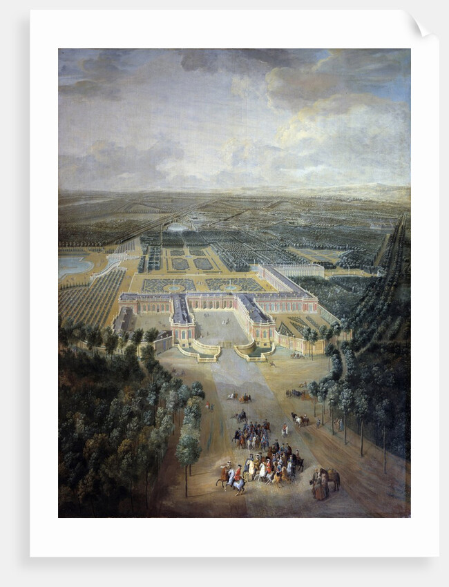 France, Versailles - Perspective view of the castle and gardens of Trianon by Anonymous