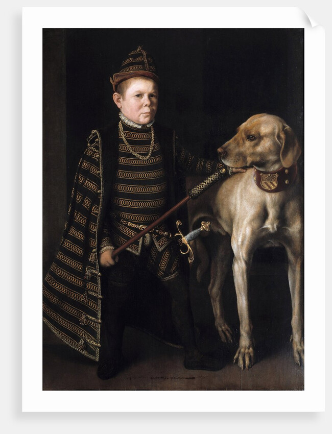 Potrait of the dwarf of the Cardinal de Granvelle by Antonio Moro
