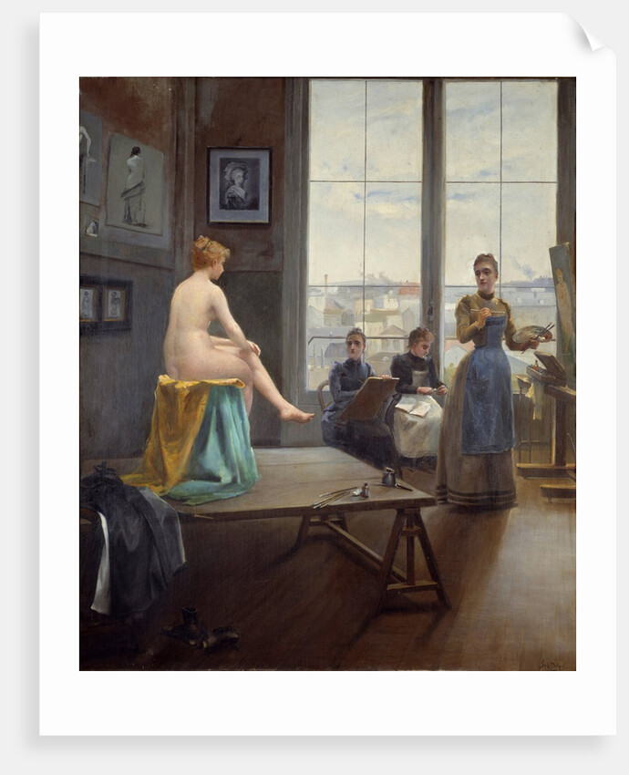 Studio with young Women by Paul Duthoit