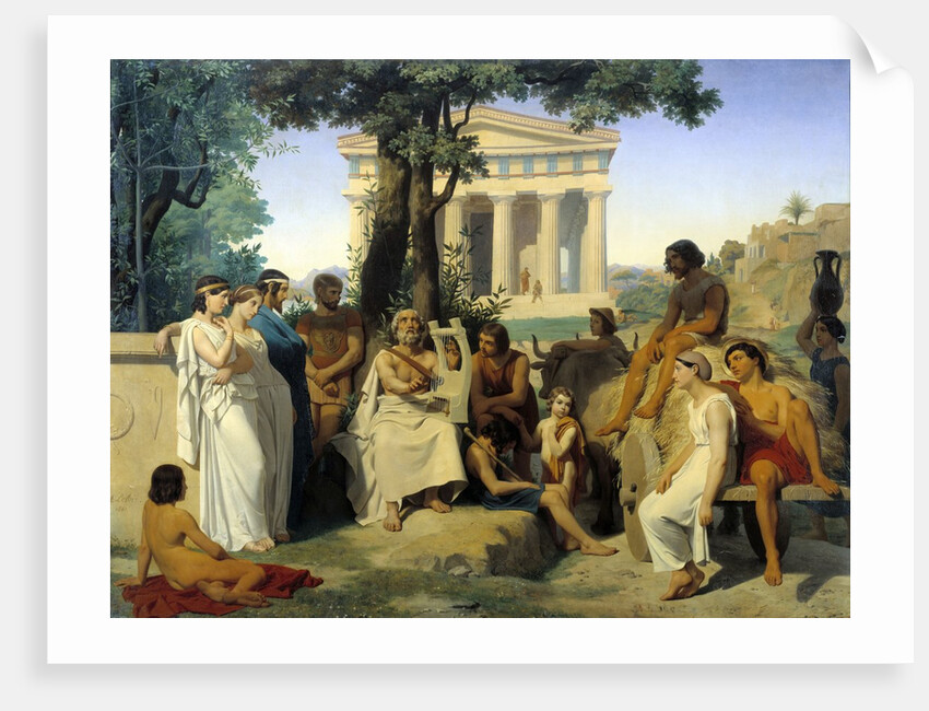 Homer by Jean Baptiste Auguste Leloir