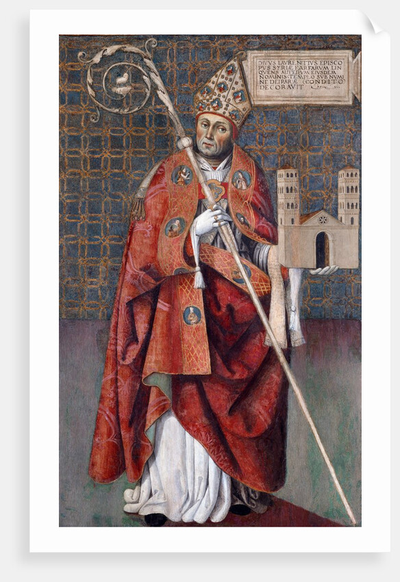 Saint Lawrence Siro, Founder of the Abbey of Farfa by Nicola Filotesio