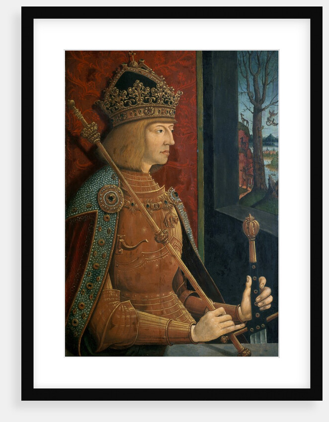Portrait of Emperor Maximilian I by Bernhard Strigel
