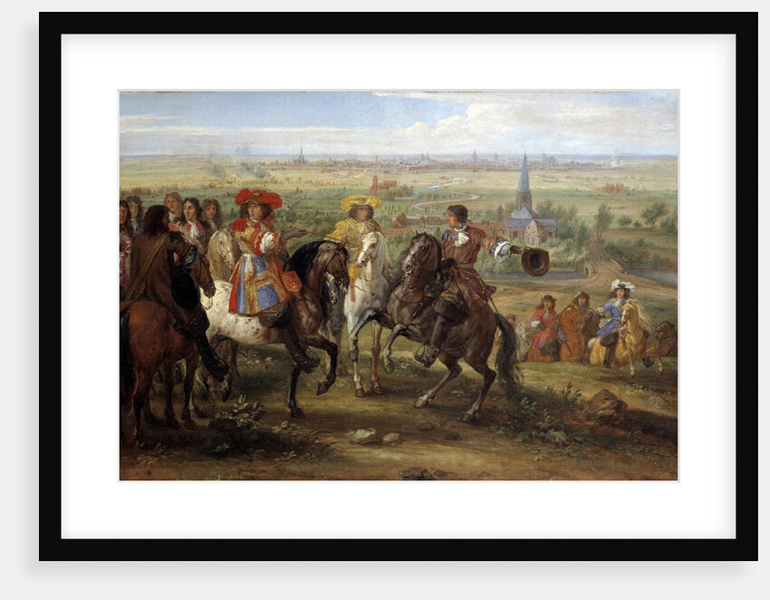 Louis XIV at the siege of Lille facing the Priory of Fives, 1667 by Adam Frans van der Meulen