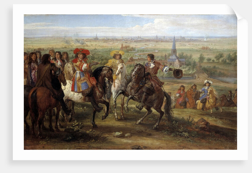 Louis XIV at the siege of Lille facing the Priory of Fives, 1667 by Adam Frans van der Meulen