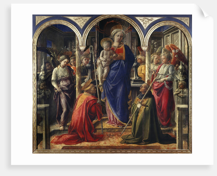 Virgin and Child with Saints Frediano and Augustine by Filippo Lippi