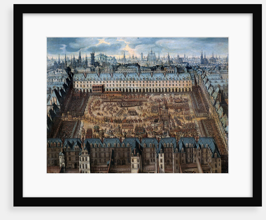 Grand Carousel on the Place Royale in April 1612 on the occasion of the wedding of Louis XIII to Anne of Austria by Anonymous