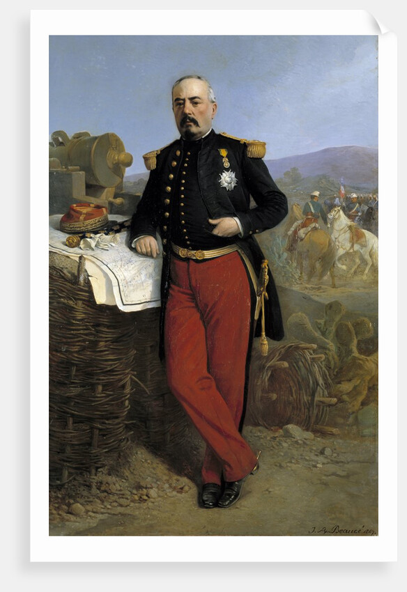 Portrait of Francois Achille Bazaine by Jean Adolphe Beauce