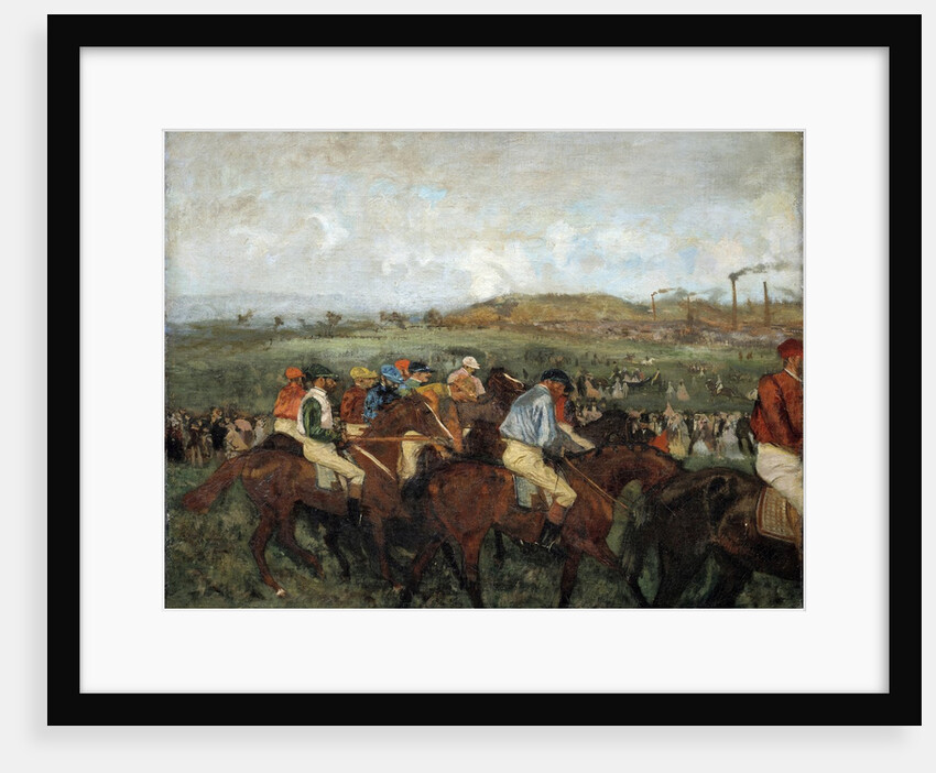 Gentlemen Race, before the departure by Edgar Degas