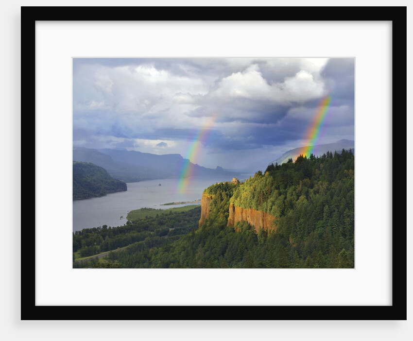 Double rainbow over Vista House by Anonymous