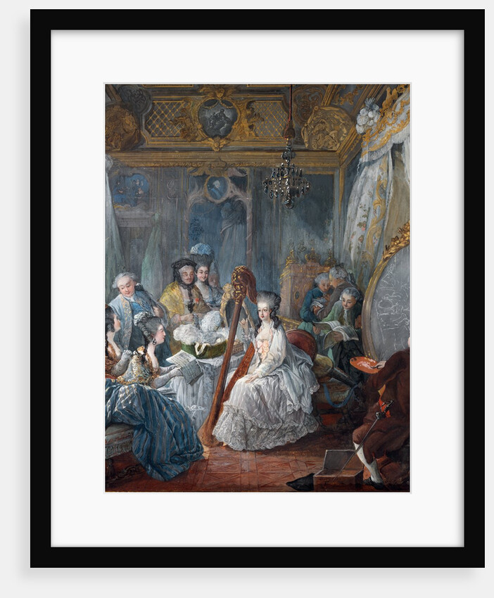 Marie Antoinette in her chamber at Versailles in 1777 by Jacques-Fabien Gautier d'Agoty