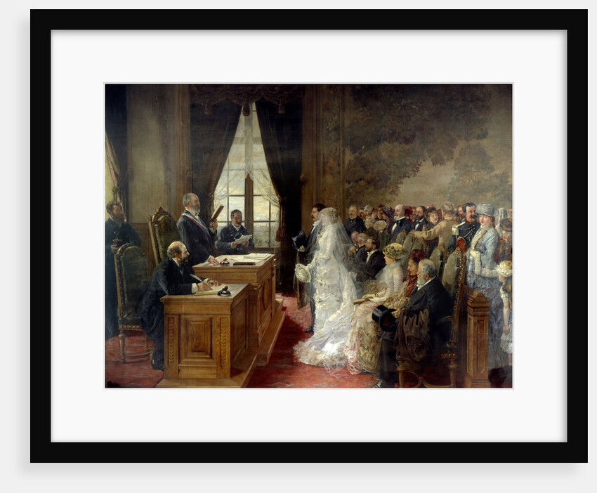 Wedding at the City Hall of Paris in 1881 by Henri Gervex