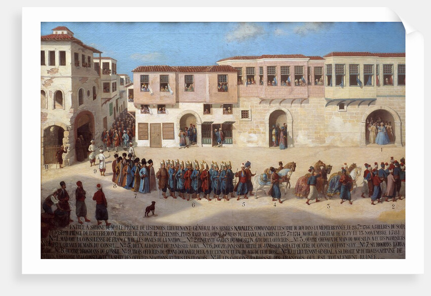 Entry into Smyrna of Admiral Joseph de Bauffremont in 1766 by Anonymous