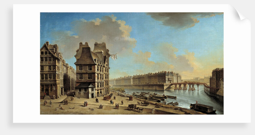 The Quai de la Greve and the Ile St. Louis from the Place de Greve by Nicolas Raguenet