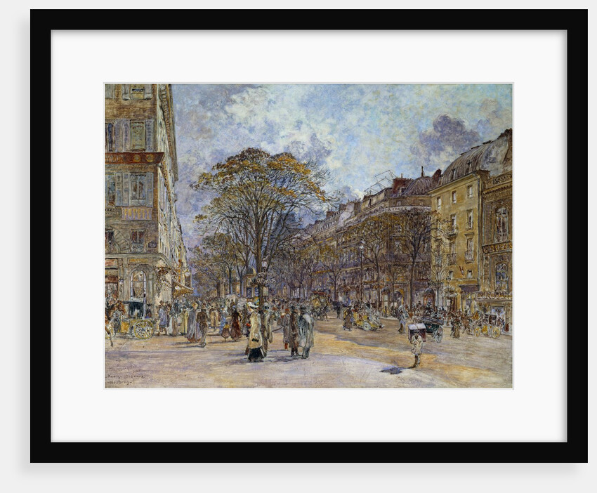 Boulevard des Italiens in Paris by Frederic Houbron