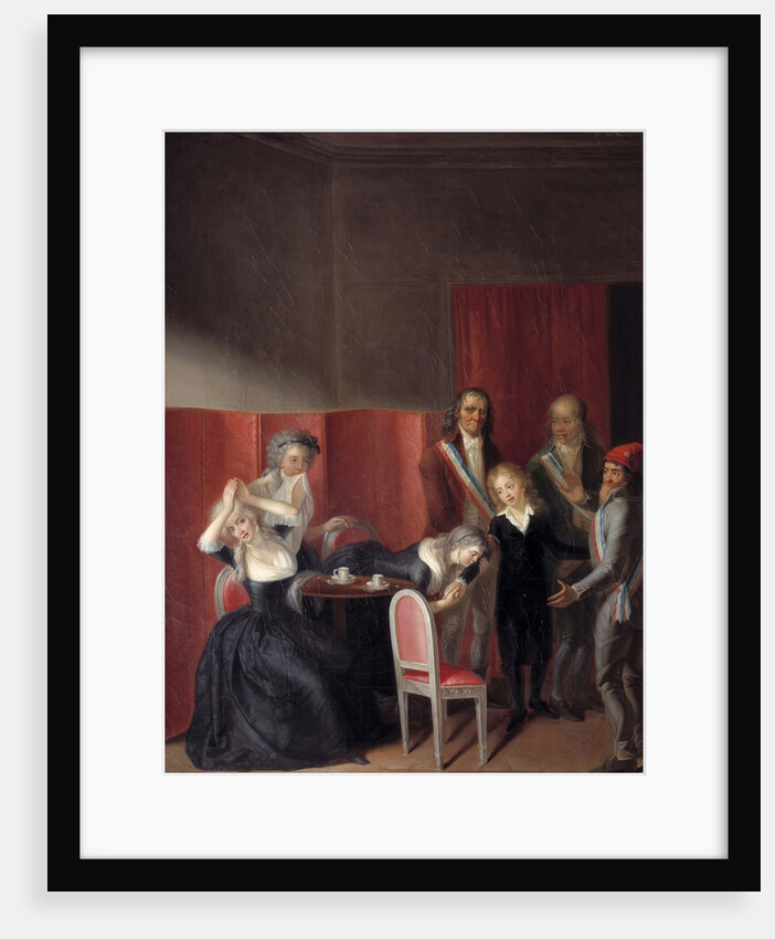 Louis XVII is separated from his mother Marie Antoinette by Jean Jacques Hauer