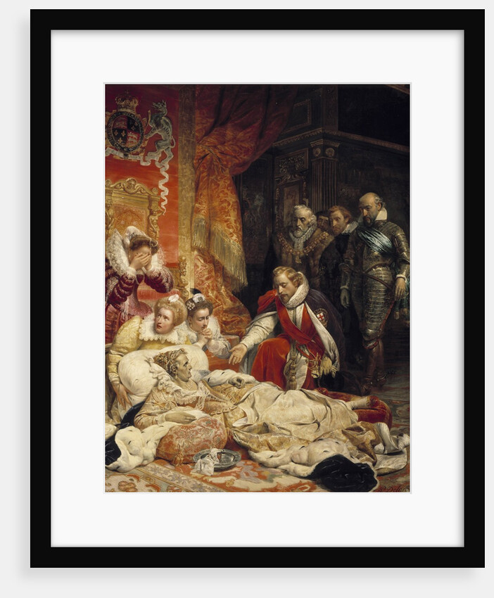 The death of Elizabeth I, Queen of England, in 1603 by Paul Delaroche