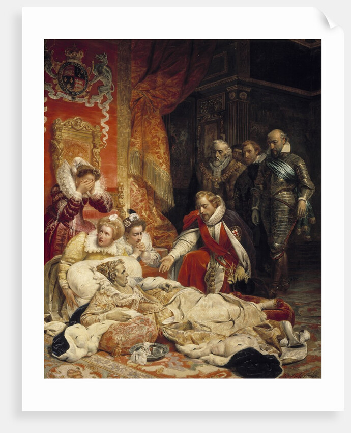 The death of Elizabeth I, Queen of England, in 1603 by Paul Delaroche