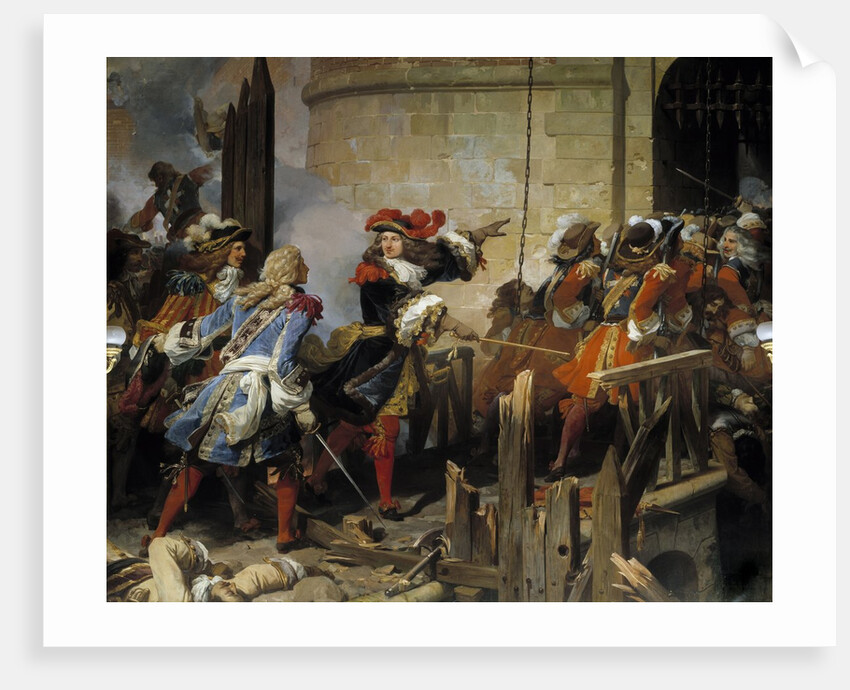 Valenciennes stormed by Louis XIV on 17/03/1677 by Jean Alaux