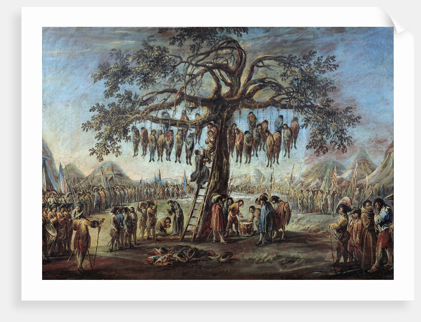 The Wretchedness of the War: the Hanged Men by Francesco Simonini