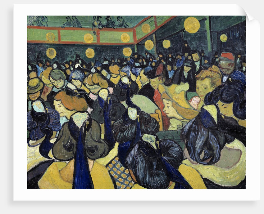 The dance hall in Arles by Vincent Van Gogh