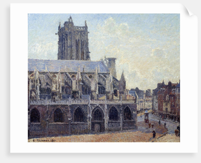 The church Saint Jacques in Dieppe by Camille Pissarro