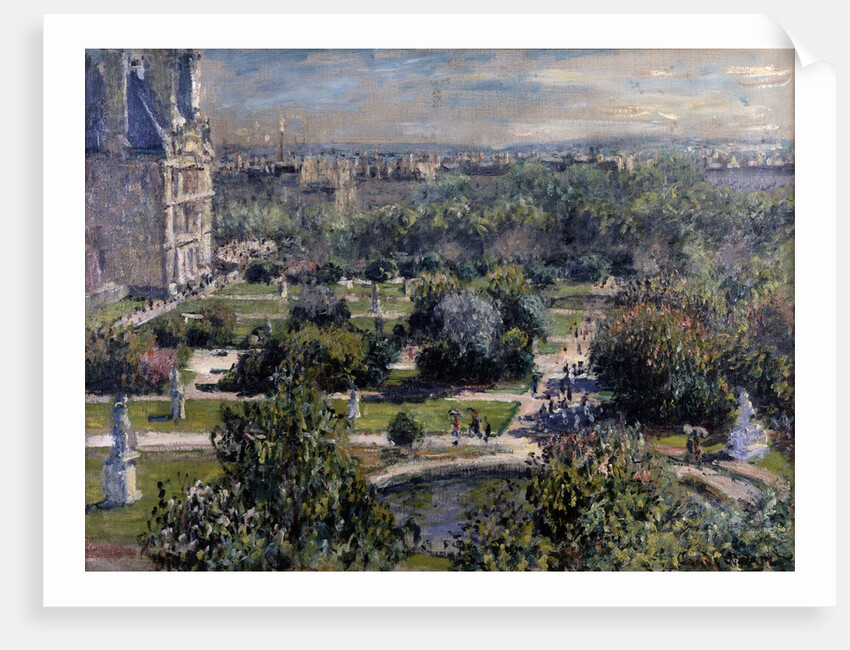 The Tuileries gardens in Paris by Claude Monet