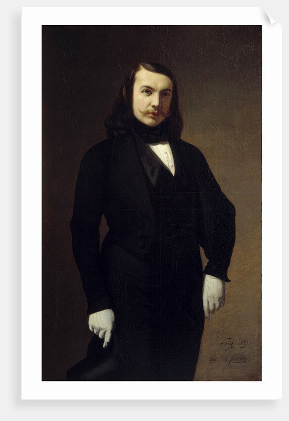 Portrait of Theophile Gautier by Auguste de Chatillon
