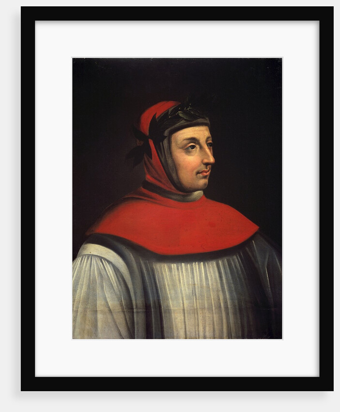 Portrait of Francesco Petrarch by unknown french artist by Anonymous