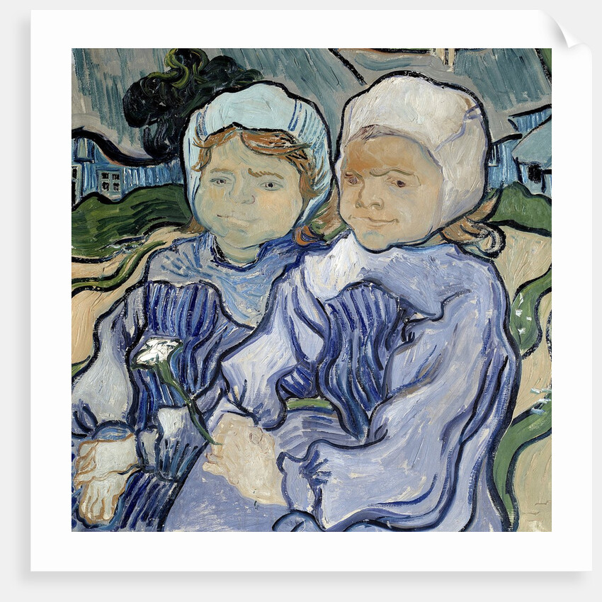 Two Little Girls by Vincent Van Gogh