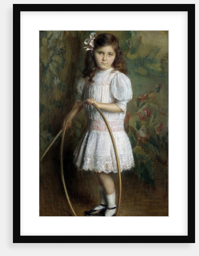 Artist's daughter with a hoop by Alexis Axilette
