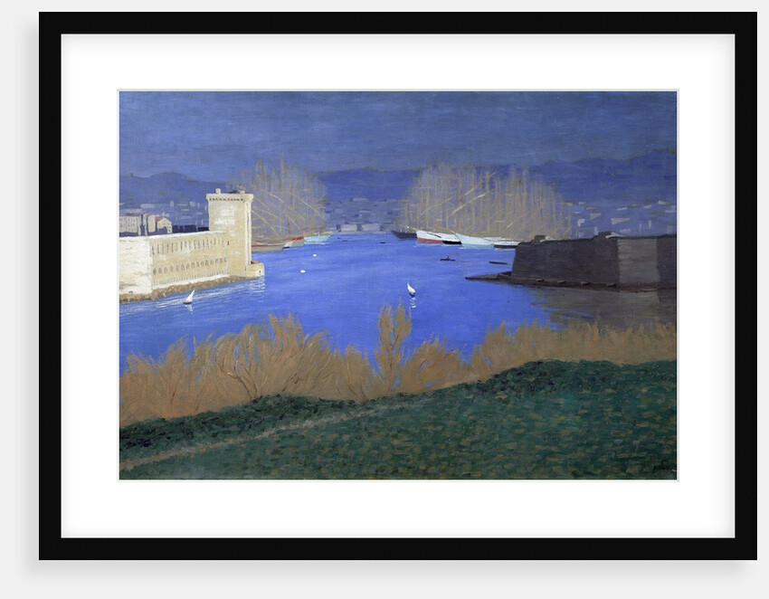 View of the port of Marseille by Felix Vallotton